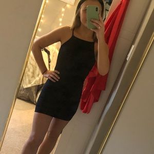 American Apparel high neck black dress